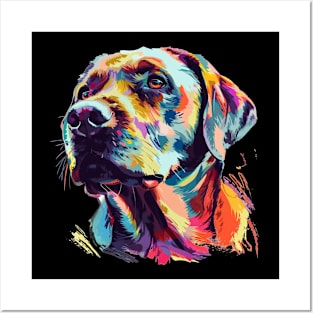 Labrador Retriever Colorfull Pop Art Design For Dog Onwer Posters and Art